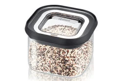 Boîte de conservation Gefu Pantry en verre borosilicate 400ml + 3 étiquettes autocollantes