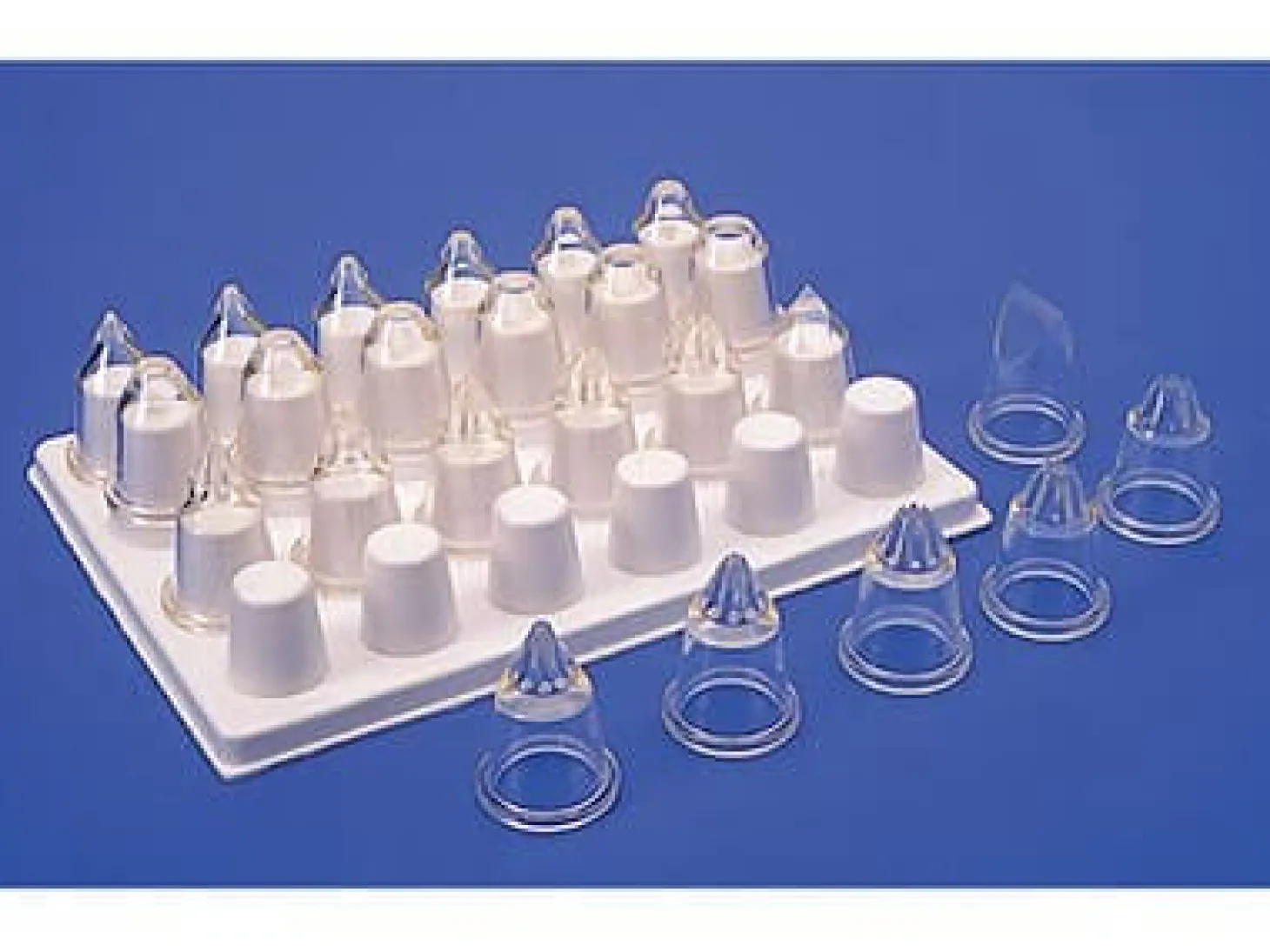 Boîte de 24 douilles choix du pâtissier Matfer en polycarbonate transparent