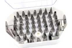 Boîte de douilles en acier inoxydable pour décors fins - 26 ou 52 douilles