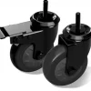 Boîte de 2 roulettes pivotantes à frein Big Green Egg pour chariots et tables