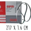Boîte 5 lames dentées FISCHER Super acier suédois 217cm pour scie électrique à ruban largeur 16mm