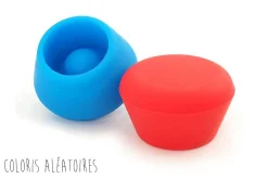 2 bouchons à champagne Pulltex en silicone coloré