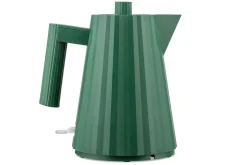 Bouilloire électrique Alessi Plissé verte design par Michele De Lucchi