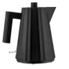 Bouilloire électrique Alessi Plissé noire design par Michele De Lucchi