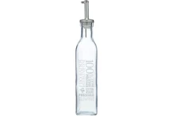 Bouteille à huile / vinaigre KitchenCraft World of Flavours en verre décoré 270ml