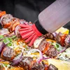 Bouteille à sauce pour barbecue MasterClass en polymère avec 3 têtes interchangeables