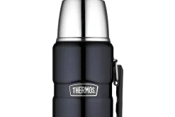 Bouteille Thermos® King inox double paroi + tasse et poignée- 1.20L