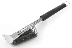 Brosse de nettoyage 3 en 1 MasterClass pour barbecue à poils en inox