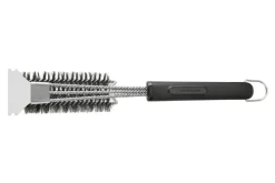 Brosse de nettoyage 3 en 1 MasterClass pour barbecue à poils en inox