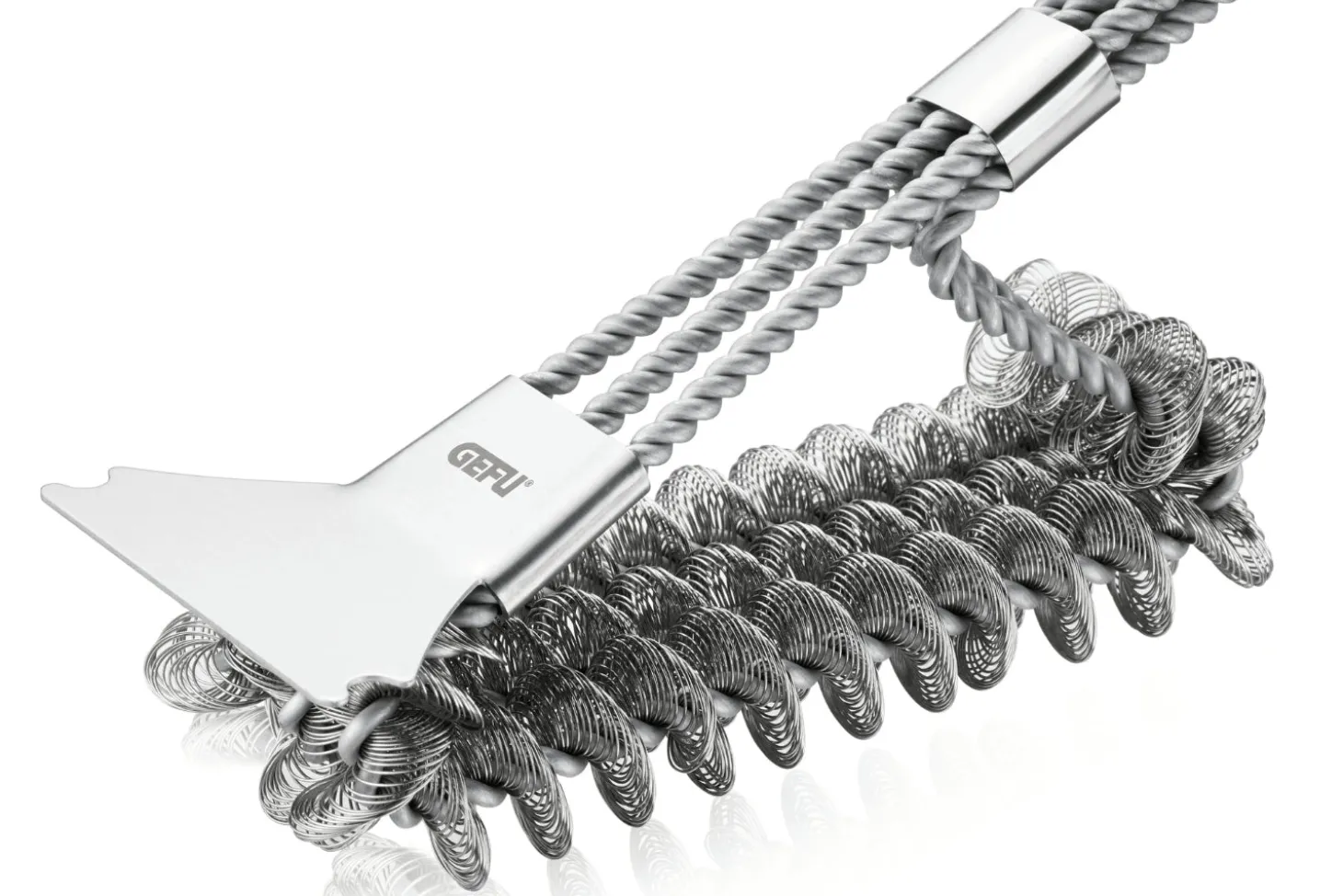Brosse à gril BBQ Gefu sans poils en fils d'acier