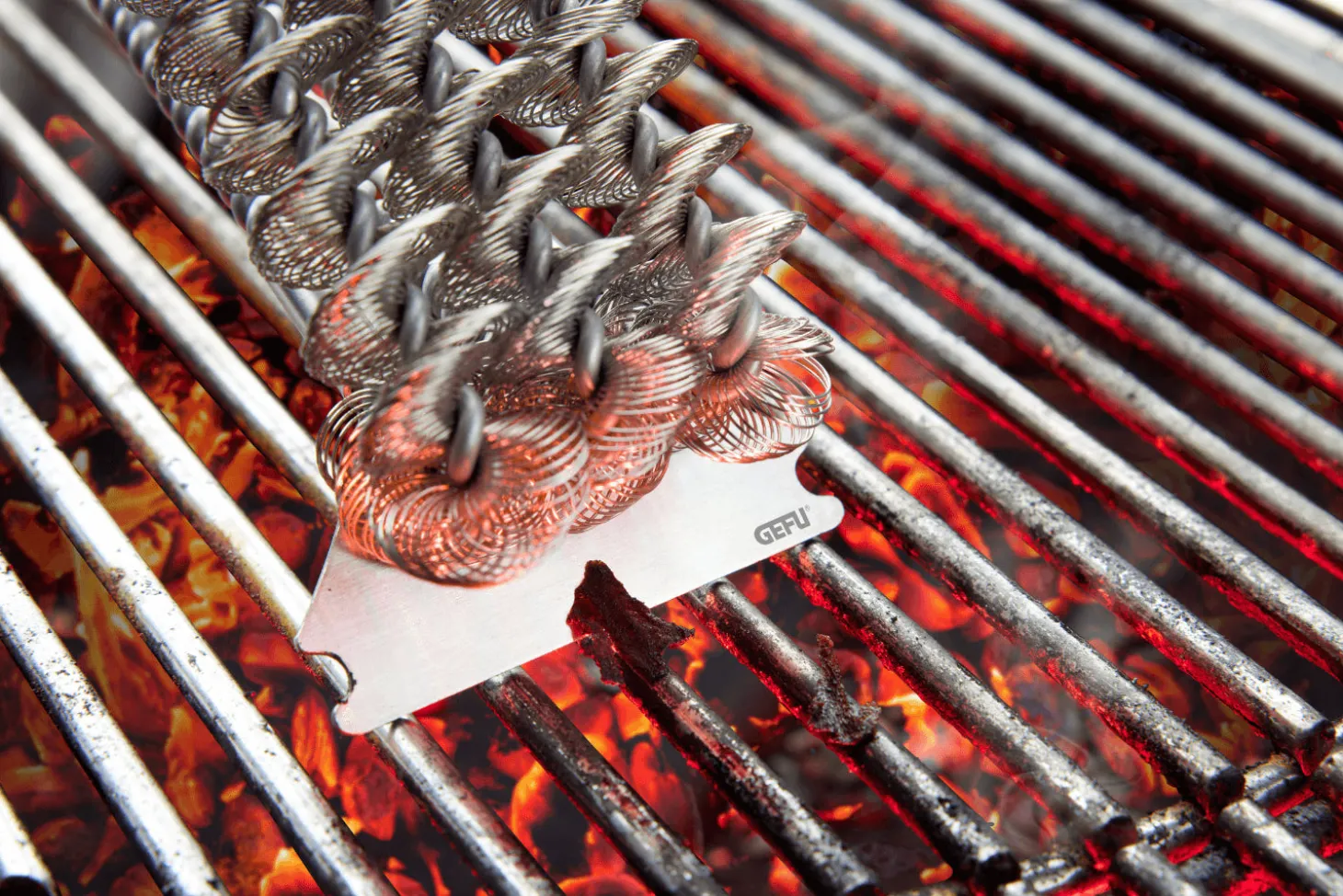 Brosse à gril BBQ Gefu sans poils en fils d'acier