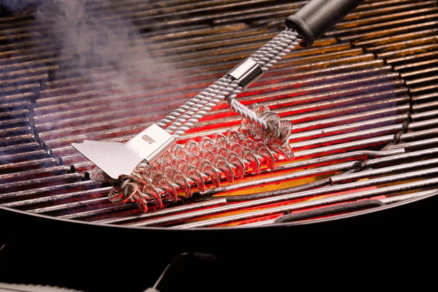 Brosse à gril BBQ Gefu sans poils en fils d'acier
