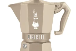 Cafetière italienne Bialetti Moka Exclusive Octagonal induction beige sable
