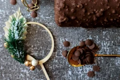 Cake topper Scrapcooking couronne de Noël en bois