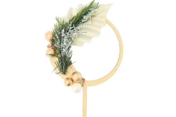 Cake topper Scrapcooking couronne de Noël en bois