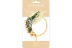 Cake topper Scrapcooking couronne de Noël en bois