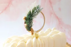 Cake topper Scrapcooking couronne de Noël en bois