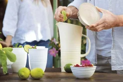 Carafe blanche Guzzini Tierra en bouteilles recyclées 1,8L