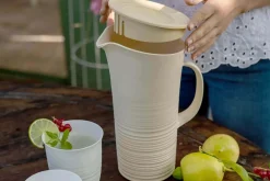 Carafe blanche Guzzini Tierra en bouteilles recyclées 1,8L