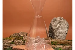 Carafe à eau Alaskan Maker Topographic Aiguille du midi en verre cristallin