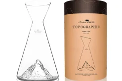 Carafe à eau Alaskan Maker Topographic Mont Cervin en verre cristallin