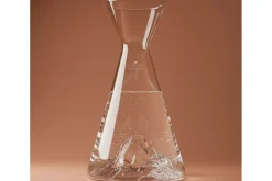 Carafe à eau Alaskan Maker Topographic Pic du midi en verre cristallin