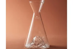 Carafe à eau Alaskan Maker Topographic Pic du midi en verre cristallin