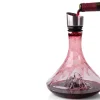 Carafe à vin Alaskan Maker Topographic Mont Blanc en verre cristallin soufflé à la main