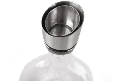 Carafe à vin Alaskan Maker Topographic Mont Blanc en verre cristallin soufflé à la main