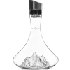Carafe à vin Alaskan Maker Topographic Aiguille du Midi en verre cristallin
