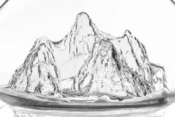 Carafe à vin Alaskan Maker Topographic Aiguille du Midi en verre cristallin