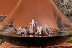 Carafe à vin Alaskan Maker Topographic Aiguille du Midi en verre cristallin
