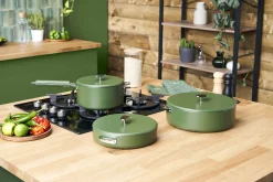 Casserole Cookut La Merveilleuse 20cm en acier inoxydable Steel Green®
