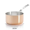 Casserole en cuivre inox De Buyer Prima Matera poignée en fonte d'inox compatible induction