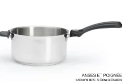 Casserole/faitout De Buyer Milady Twisty en acier inoxydable