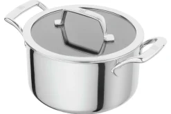 Casserole Zwilling Peak Ceraforce® HyCoat en acier inoxydable et revêtement céramique avec couvercle en verre