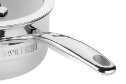 Casserole Zwilling Peak Ceraforce® HyCoat en acier inoxydable et revêtement céramique avec couvercle en verre