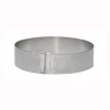 Cercle à entremets extensible inox De Buyer hauteur 4,5cm - 18 à 36cm
