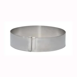 Cercle à entremets extensible inox De Buyer hauteur 4,5cm - 18 à 36cm