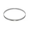 Cercle à tarte De Buyer acier inox bord roulé 10cm - hauteur 2cm