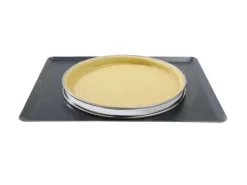Cercle à tarte De Buyer acier inox bord roulé 10cm - hauteur 2cm