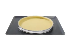 Cercle à tarte De Buyer acier inox bord roulé 28cm - hauteur 2cm