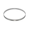 Cercle à tarte De Buyer acier inox bord roulé 24cm - hauteur 2cm