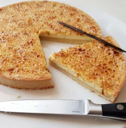 Cercle à tarte perforé rond De Buyer en inox