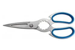 Ciseaux de cuisine Ambrogio Sanelli 21cm acier inoxydable manche bleu