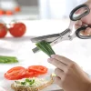 Ciseaux à herbes Gefu Cutare 5 lames avec peigne de nettoyage