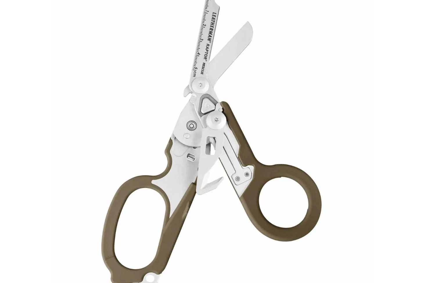 Ciseaux multifonction Leatherman Raptor Rescue Coyote 832174 6 fonctions + étui