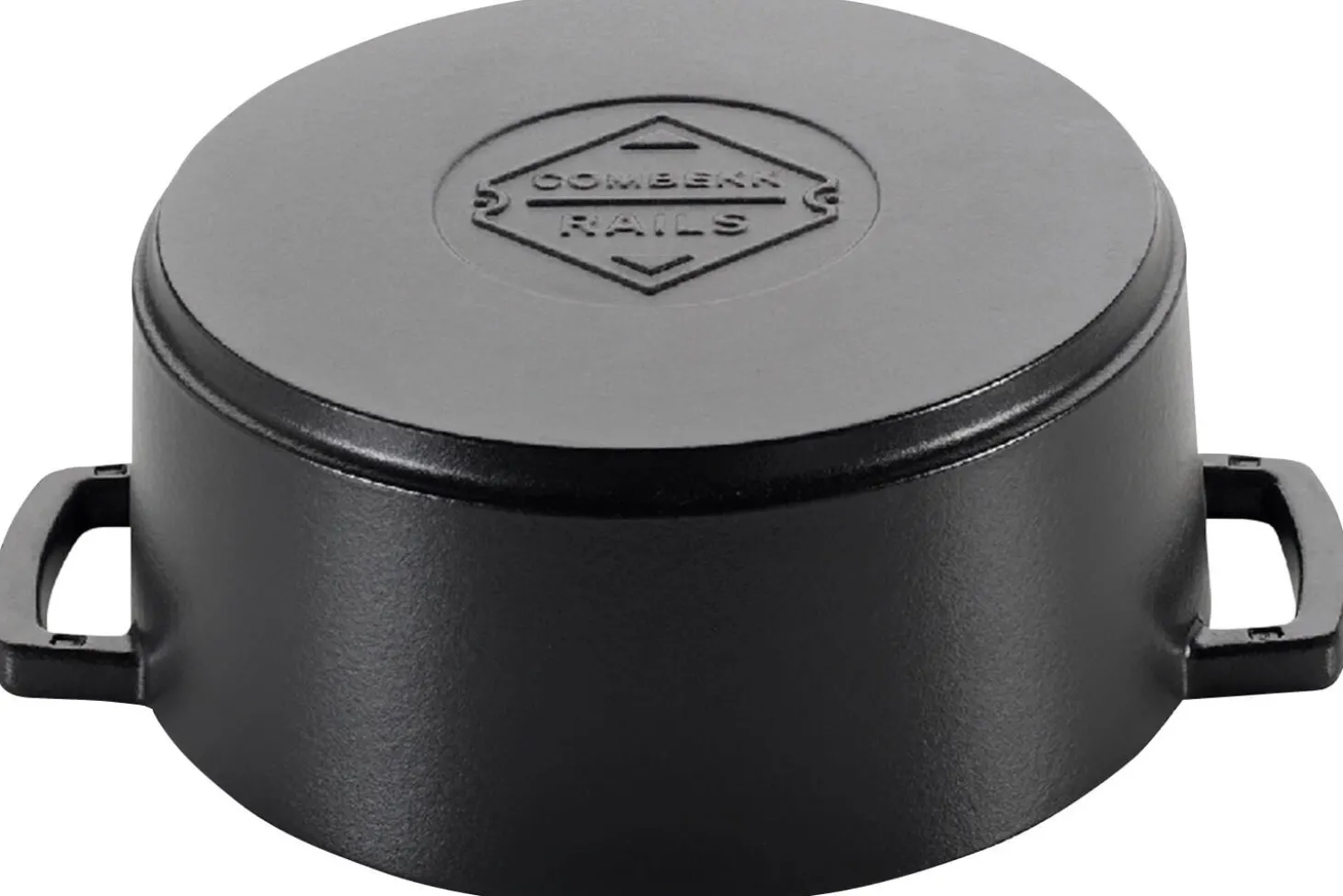Cocotte Combekk Original Dutch Oven 28cm en fonte émaillée recyclée noire