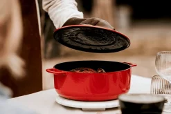 Cocotte Combekk Sous-chef Dutch Oven en fonte émaillée rouge