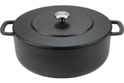Cocotte Combekk Sous-chef Dutch Oven en fonte émaillée noire